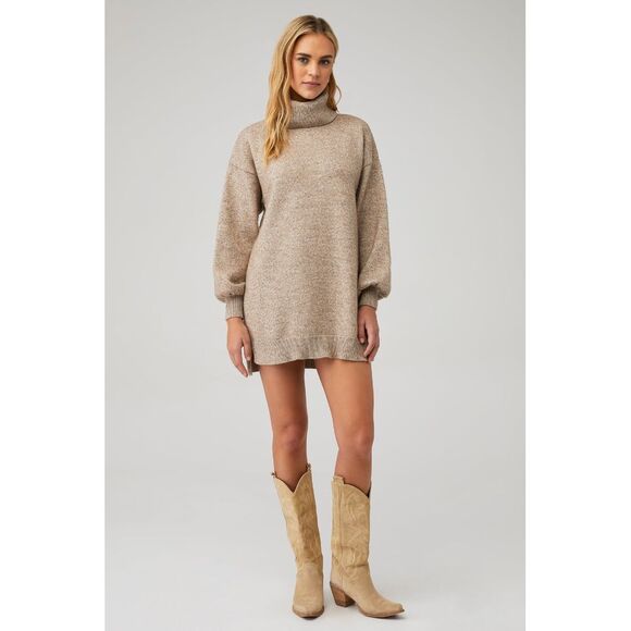 Show Me Your MuMu Chester Sweater Dress‎ in Oatmeal Knit Size XS - Picture 1 of 9